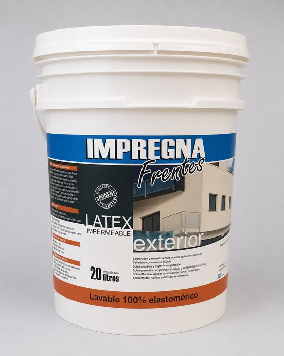 Látex Impregna Frentes impermeable para exteriores, balde de 20 litros