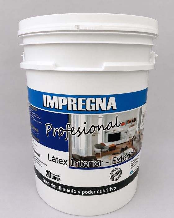 Pintura látex Impregna Profesional interior-exterior, balde de 20 litros