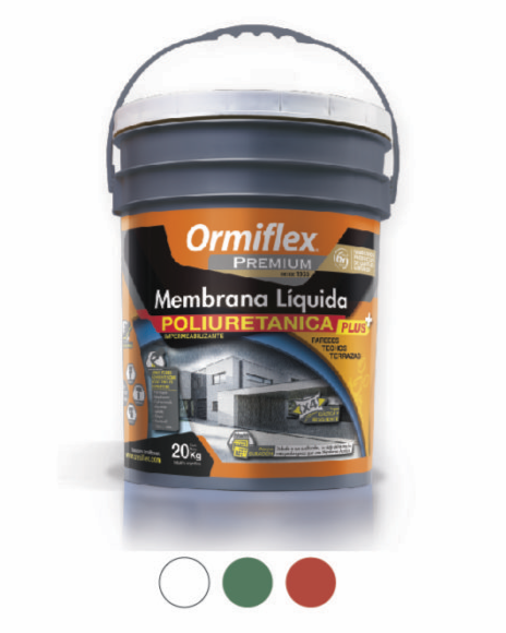 Membrana líquida poliuretánica Plus Ormiflex Premium, balde de 20 kg